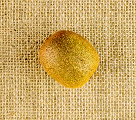 Aerial of golden brown organic kiwifruitの写真素材