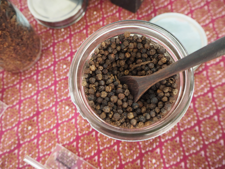 Black pepper in a glass, Thai Herb