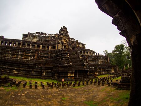 Baphuon temple at Angkor Wat, Siem Reap, Cambodiaの写真素材
