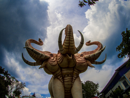 The Erawan on Khao Kho Hong mountain, Hat Yai  Thailandの写真素材