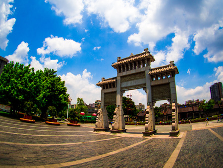 chen-jia-ci, ancestral hall of Chen clan academy, CIRCA August 2017, Guangzhou, CHINA.の写真素材