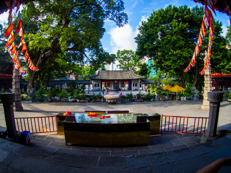 GUANGZHOU, CHINA, August, 2017: Guangxiao Temple one of the oldest Buddhist temples in Guangzhou.のeditorial素材