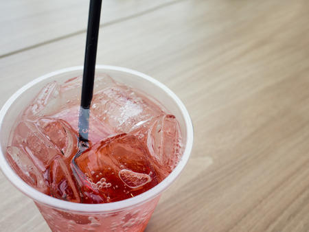Peach Soda, Italian Soda.の写真素材