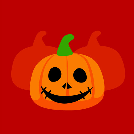 Happy Halloween day, Halloween background, Vector illustrationの写真素材