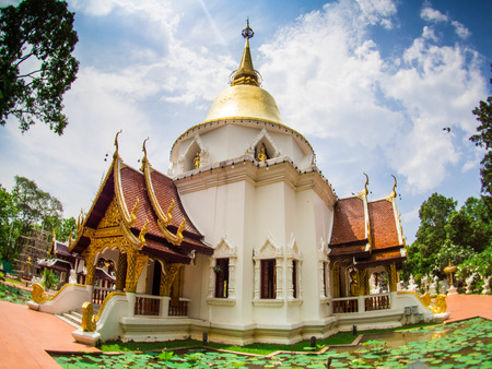 Wat Pa Dara Pirom Lanna architecture, Chiang Mai Thailand.の写真素材