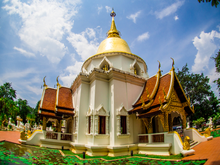 Wat Pa Dara Pirom Lanna architecture, Chiang Mai Thailand.の写真素材