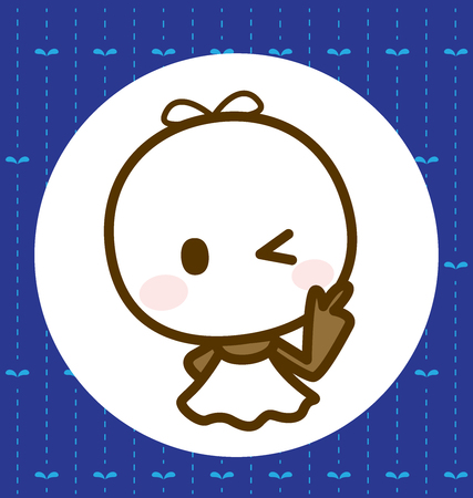 Teru teru bouzu : Rain Doll, Vector illustrationのイラスト素材