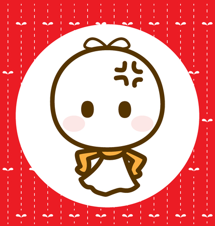 Teru teru bouzu : Rain Doll, Vector illustrationのイラスト素材