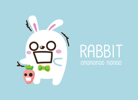 rabbit. Cute Animal vector illustrationの写真素材