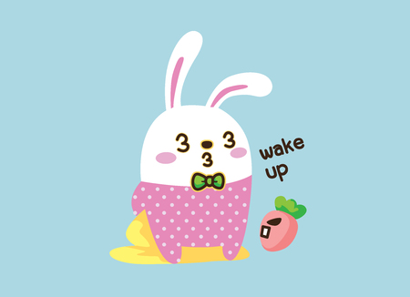 rabbit. Cute Animal vector illustrationの写真素材