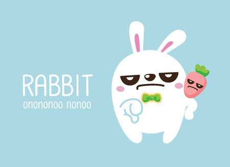 rabbit. Cute Animal vector illustrationの写真素材