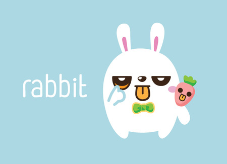 rabbit. Cute Animal vector illustrationの写真素材