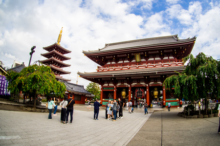 Sensoji Temple or Asakusa TempleTokyo, Japan. Sep 22, 2018.のeditorial素材