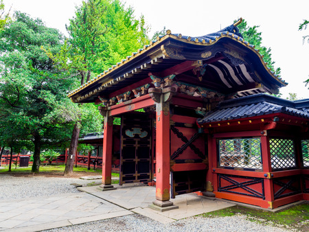 Nezu Shrine or Nezu Jinja is a traditional and historical Shinto shrine, Tokyo, Japan Sep 2018.のeditorial素材