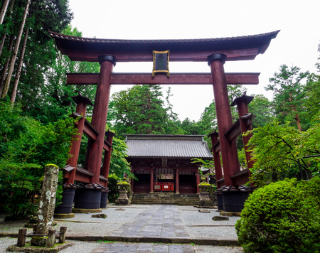 Fujiyoshida Sengen Shrine, Japan - Sep 2018.のeditorial素材