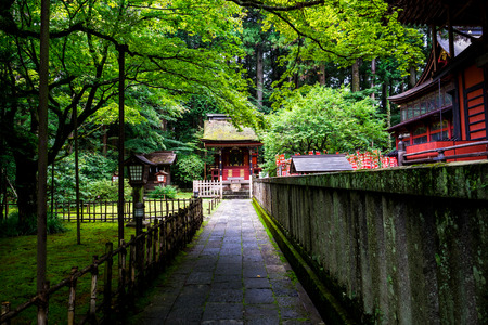 Fujiyoshida Sengen Shrine, Japan - Sep 2018.のeditorial素材