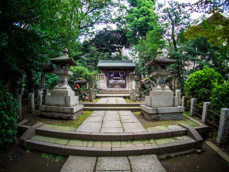 Nezu Shrine or Nezu Jinja is a traditional and historical Shinto shrine, Tokyo, Japan Sep 2018.のeditorial素材