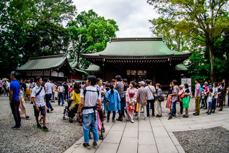 Kawagoe Hikawa Shrine at Kawagoe, Japan, Sep 2018.のeditorial素材