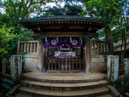 Nezu Shrine or Nezu Jinja is a traditional and historical Shinto shrine, Tokyo, Japan Sep 2018.のeditorial素材