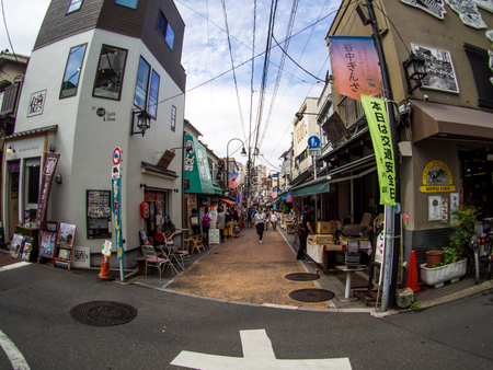 Yanaka Ginza Shopping Street, Tokyo, Japan Sep 2018.のeditorial素材