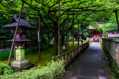 Fujiyoshida Sengen Shrine, Japan - Sep 2018.のeditorial素材
