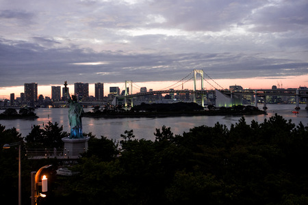Statue of Liberty in Odaiba, Tokyo, Japan Sep 2018.のeditorial素材