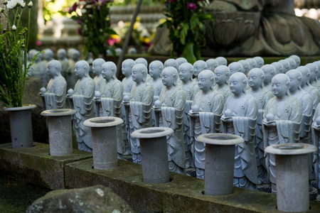 Jizo chibi, the guardian of children of Hase-dera Temple. Kamakura, Japan - Sep, 2018.のeditorial素材