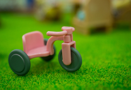 small figurines bike, object macro , toy.の写真素材