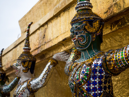 The Grand palace and Wat phra keaw in Bangkok, Thailand, May 2019のeditorial素材