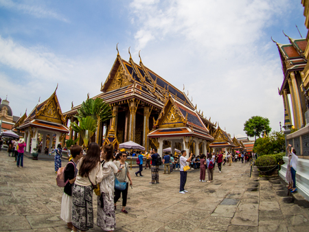 The Grand palace and Wat phra keaw in Bangkok, Thailand, May 2019のeditorial素材