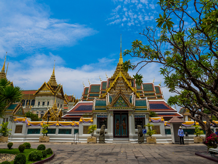 The Grand palace and Wat phra keaw in Bangkok, Thailand, May 2019のeditorial素材