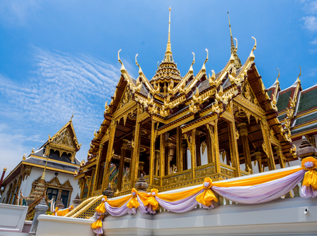 The Grand palace and Wat phra keaw in Bangkok, Thailand, May 2019のeditorial素材