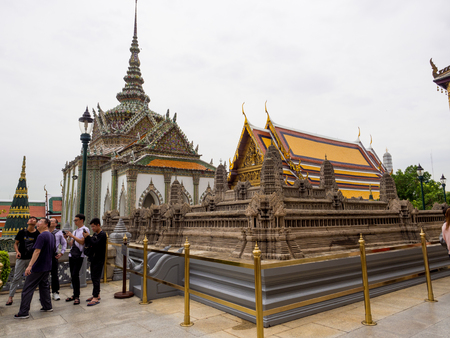 The Grand palace and Wat phra keaw in Bangkok, Thailand, May 2019のeditorial素材