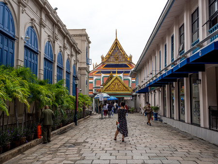 The Grand palace and Wat phra keaw in Bangkok, Thailand, May 2019のeditorial素材