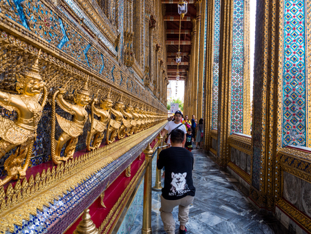 The Grand palace and Wat phra keaw in Bangkok, Thailand, May 2019のeditorial素材
