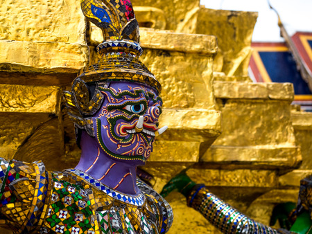 The Grand palace and Wat phra keaw in Bangkok, Thailand, May 2019のeditorial素材