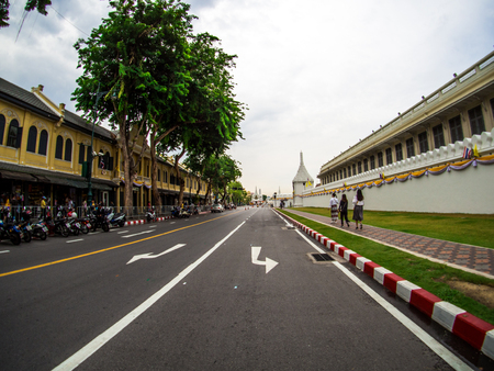 The Grand palace and Wat phra keaw in Bangkok, Thailand, May 2019のeditorial素材