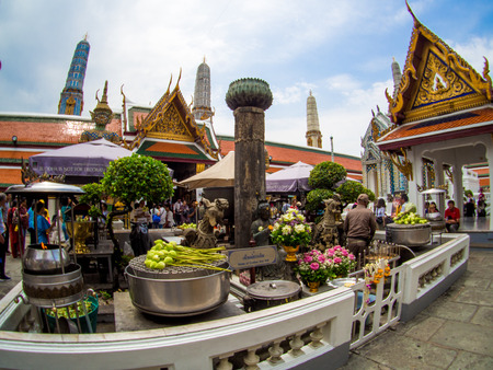 The Grand palace and Wat phra keaw in Bangkok, Thailand, May 2019のeditorial素材