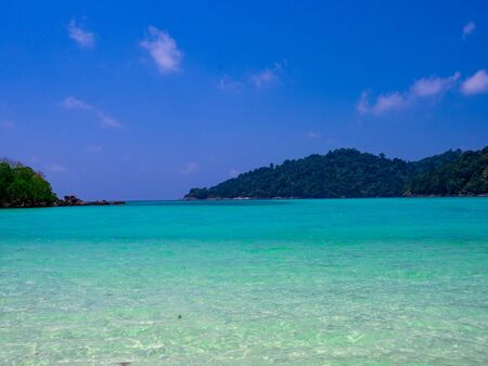Mai Ngam Beach in Mu Koh Surin National Park, Phang-nga, Thailandの写真素材