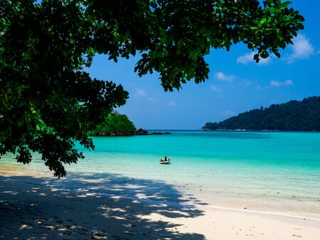 Mai Ngam Beach in Mu Koh Surin National Park, Phang-nga, Thailandの写真素材