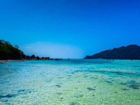 Mai Ngam Beach in Mu Koh Surin National Park, Phang-nga, Thailandの写真素材