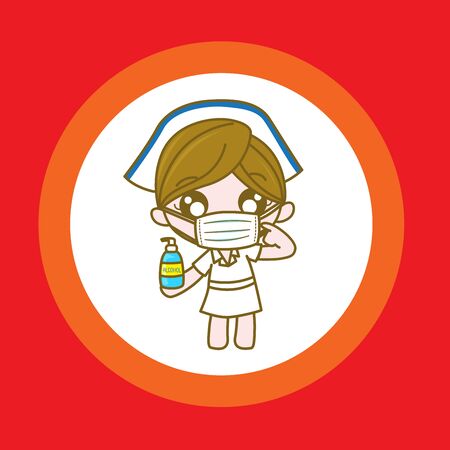 Health protection and prevention during Virus and infectious outbreak : : Vector illustrationのイラスト素材