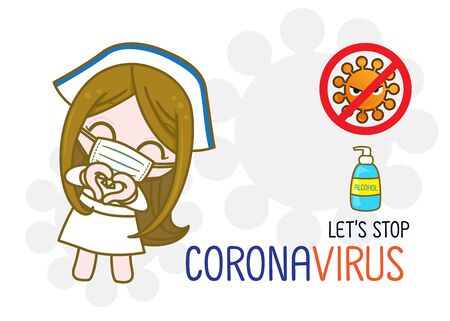 Corona Virus 2020. virus disease, Infographic, Logo, symbol & how to prevent.: Vector illustrationのイラスト素材