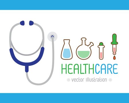 Healthcare Medical Hospital Medicine, Healthcare concept. Creative design for layouts : vector illustrationのイラスト素材