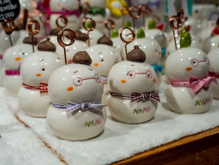 Nami Island, South Korea - Sep 20, 2019. A cute Souvenir of Namiseom Islandのeditorial素材