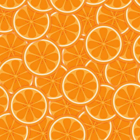 Cartoon Pretty Orange Pattern, Orange Background, Colorful wallpaper vector. Vector Illustrationのイラスト素材
