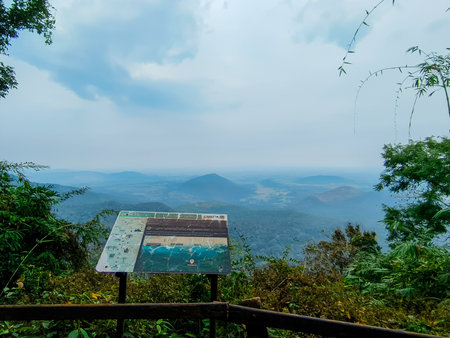 view Point  on Ramkhamhaeng National Park or we call Khao Luang Sukhothai, Thailandの写真素材