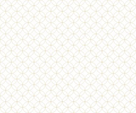 The Traditional Japanese Pattern Shippo Yellowのイラスト素材