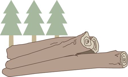 Illustration of deforestation image vectorのイラスト素材