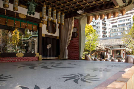 Namba Yasaka Shrine / April 4, 2020 Osaka City, Osaka Prefecture, Japanのeditorial素材